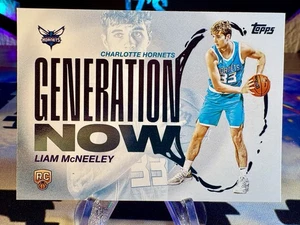 Tarjeta de novato 2025-26 Liam McNeeley Topps Generation Now #GN-29 Charlotte Hornets - Imagen 1 de 2
