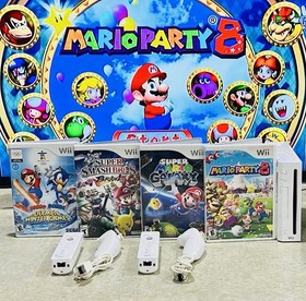 Nintendo Wii, Bundle RVL-001(USA) W/4 Games, Remotes & Cables: Tested!