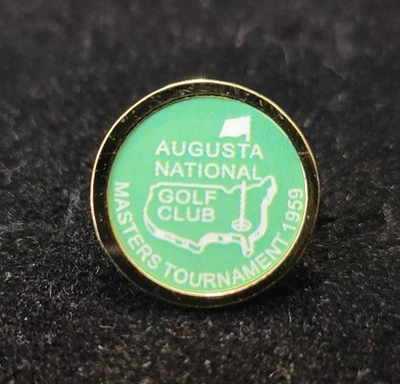 Marcador de bola estilo vástago Masters Championship 1959 arte pared Jr ganador Augusta Foto 1 de 2