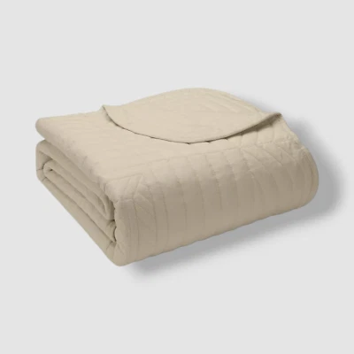 Madison Park Ivory Scalloped-Edge Throw - 60" x 72" - Image 1 of 4