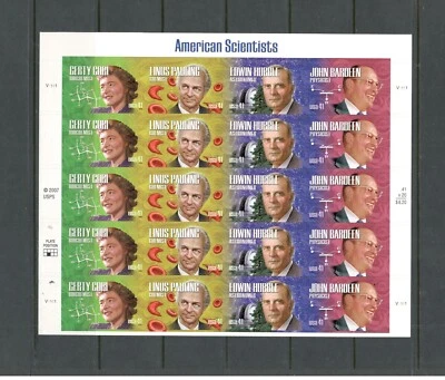 Sc # 4224-4227 ~ Full Pane ~ 41 cent American Scientists Issue - Image 1 of 2