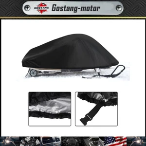 NEW Heavy Duty Trailerable Sled Storage Cover Fit For Snowmobile up to 90" Black - Picture 1 of 10