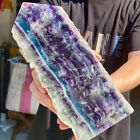 3.54LB Natural color fluorite section quartz crystal sheet mineral specimen
