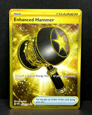 Enhanced Hammer 224/167 Pokémon TCG Sv06: Twilight Masquerade Hyper Rare Gold NM - Image 1 of 2