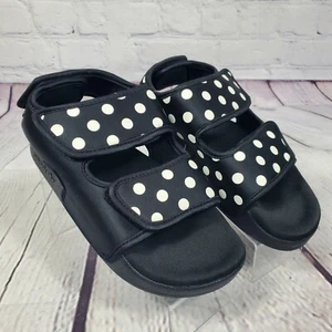 Adidas Women's Size 6 Adilette 3.0 Polka Dot Sandals Slide Flip Flops - Picture 1 of 8