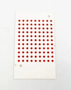 Opalithplättchen Zeichenplättchen für Bienenkönigin Jahresfarbe rot (2018, 2023, - Picture 1 of 2