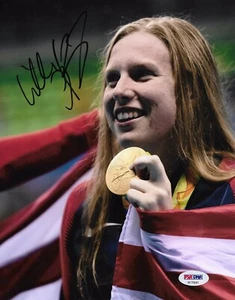 LILLY KING SIGNED AUTOGRAPHED 8X10 PHOTO USA SWIMMING OLYMPICS PSA/DNA A - Picture 1 of 2