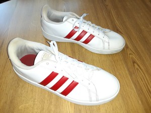 adidas Red Striped Shoes for Women for 