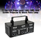 21 Eye Led Stage Laser Light Dmx Rgb Strobe Projector Dj Disco Party Lamp
