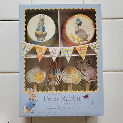 Peter Rabbit Easter Cupcake Kit By Beatrix Potter 24 Cupcake Cases Spring Party - Image 1 of 4