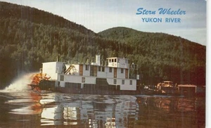 Postal postal: Stern Wheeler, río Yukón, Alaska, años 50 - Imagen 1 de 2