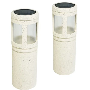 4 Large Solar Rock Light Bright White LED Stone Landscape Path Yard Post Lamp - Picture 1 of 2