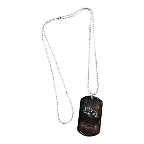 NFL Engravable Stamped Dog Tag Necklace Cover