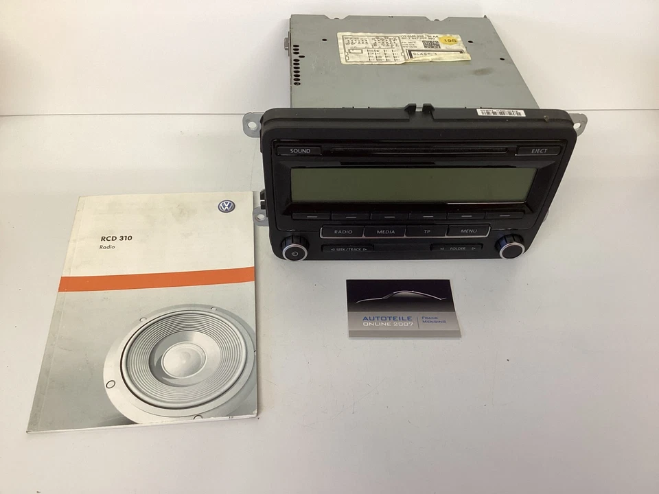 VW Tiguan Autoradio CD Player Audio System Display Anleitung 5M0035186AA - Bild 1 von 4