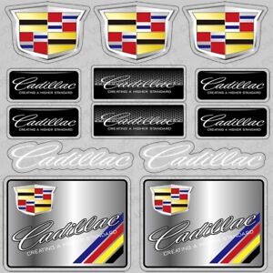 For Cadillac Performance Sport Car Sticker 3D Decal Logo Stripe Decoration