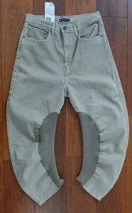 Levi's Made And Crafted Beige Jeans Cropped Leg Twisted W28 L22 Neu Mit Etikett - Bild 1 von 19