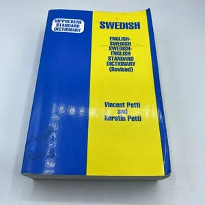 Swedish English Dictionary Hippocrene Standard Vincent and Kerstin Petti - Picture 1 of 3