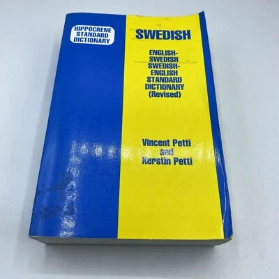 Swedish English Dictionary Hippocrene Standard Vincent and Kerstin Petti - Image 1 of 3