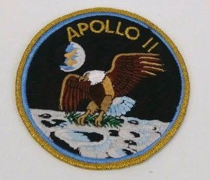 Apollo 11 NASA Space Mission Patch Aldrin Armstrong Collins Iron On Patch New - Imagen 1 de 3