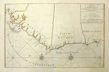 1693 Mortier Map or Chart of the West Coast of Africa (Gold Coast, Ivory Coast)