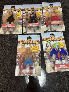 (5)MATTEL WWE SUPERSTARS FIGURES - Hulk, Andre The Giant, And Doink New - Picture 1 of 6