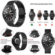 For Samsung Galaxy Watch 3 Band 45mm Stainless Steel Repalcement Bracelet Black 