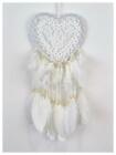 Dream Catcher With Feather Caught Dreams Wall Hanging Ornament Home Decor White