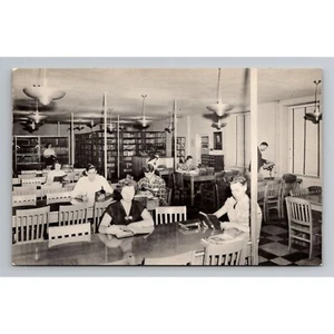 Vtg Philadelphia Bible Institute Postcard Scofield-Hill Mem Library unposted B&W - Picture 1 of 2