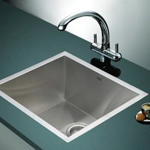 510x450mm Handmade Stainless Steel Undermount / Topmount Kitchen Laundry Sink - Picture 1 of 7