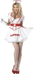 Brand New Sexy Women Nurse Heart Breaker Doctor Adult Costume XL - Picture 1 of 8