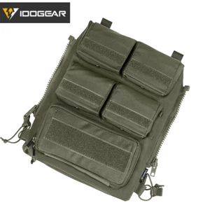 IDOGEAR Tactical Pouch Bag Zip On Panel W/ Mag Pouch Tactical Paintball Hunting - Picture 1 of 21