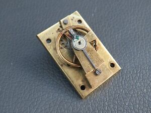 Vintage brass clock balance platform escapement working spares parts