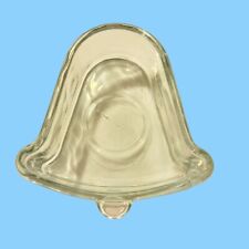Indiana Glass Bell Shaped Votive Candle Holder Clear Tealight Christmas USA