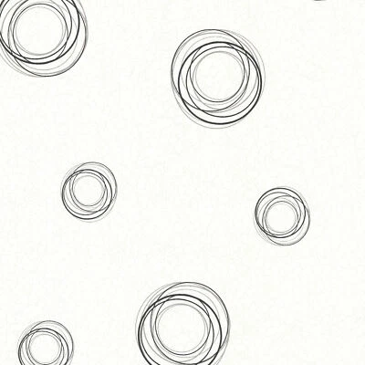 Papel pintado Brewster 2532-20482 baño baño baño IV Fleming negro geo remolino Foto 1 de 3