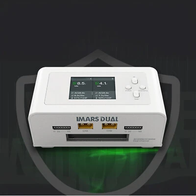 LCD Display Dual Channel AC200W/DC300W RC Lipo Battery Balance Charger 2.4inch - Image 1 of 4