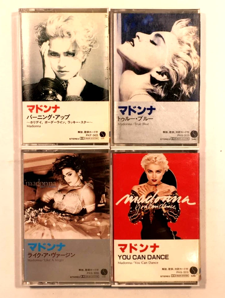 MADONNA YOU CAN DANCE JAPAN CASSETTE TAPE ×4 PKF-5423 PKG-3175 PKG-3056 PKG-3310 Foto 1 de 4