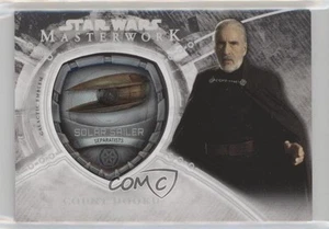 2018 Topps Star Wars Masterwork Black /5 Count Dooku Solar Sailer #MP-SCD 5sf - Picture 1 of 3
