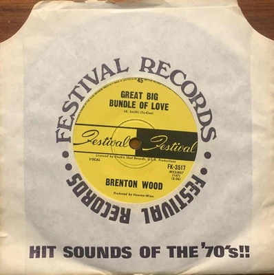 Brenton Wood Great Big Bundle Of Love / Can You Dig It Festival Soul Funk Oz 45 - Bild 1 von 2