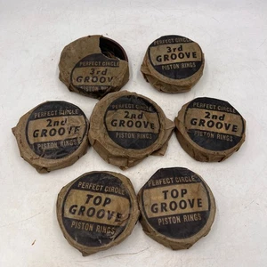 Juego de anillos de pistón Perfect Circle DE COLECCIÓN NUEVO EN STOCK TOP GROOVE 2º 3er COCHE DESCONOCIDO - Imagen 1 de 10
