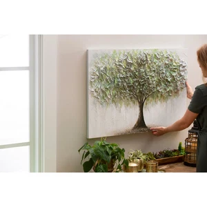 Tree of Life Hand Painted Canvas Wall D?cor - Picture 1 of 4