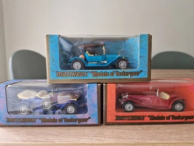Matchbox M.O.Y Bundle-1914 Stutz Roadster & Prince Henry Vauxhall+1934 Riley MPH Foto 1 de 4