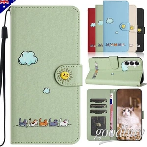 Wallet Case Flip Leather Cute Cover For Samsung A55 A35 A25 A15 A05S A54 A13 A52 - Picture 1 of 54