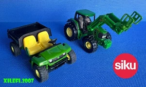 siku john deere gator 4x4 jeep 1481 trattore con pinze 1379 diecast COME DA FOTO - Foto 1 di 18