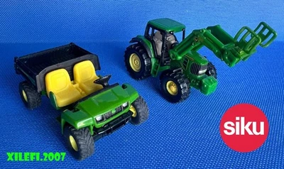 siku john deere gator 4x4 jeep 1481 trattore con pinze 1379 diecast COME DA FOTO - Immagine 1 di 4