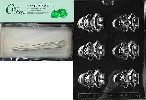 Molde de caramelo de chocolate Cybrtrayd 43243 Mdk25S-K064 B/S Monster Baby Kids Foto 1 de 1