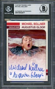 Michael Bollner SIGNIERTE Augustus Gloop Wonka Karte Autogramm BAS Beckett Auto - Bild 1 von 2