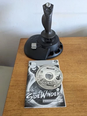 Microsoft Sidewinder Precision 2 Flight Stick Joystick USB Retro PC Gaming - Image 1 of 4