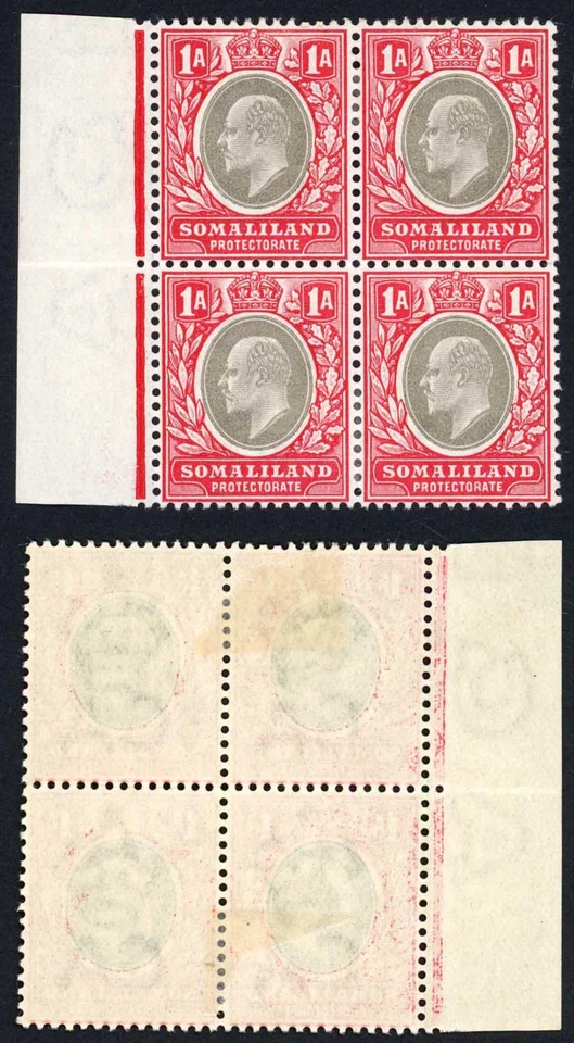 Corona Somaliland SG33 1a Wmk CA Colores Frescos M/M Cat 80++ libras Foto 1 de 1