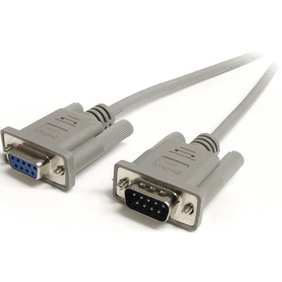 6ft Gray DB9 Male to Female Serial Cable for Mouse EGA Monitor Extension - Image 1 of 4