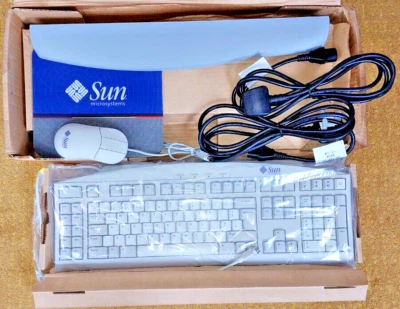 X3514A SUN TYPE 6 320-1300 UK TASTATUR MINI DIN UND MAUS 370-3631 NEU - Bild 1 von 4